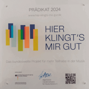 Plakette Hier klingt´s mir gut